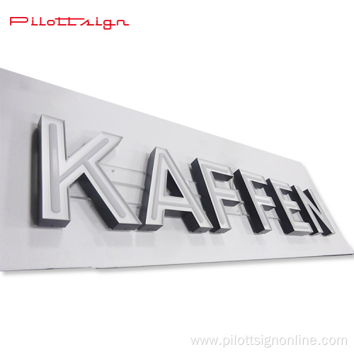 aluminum frame custom neon letter advertising light